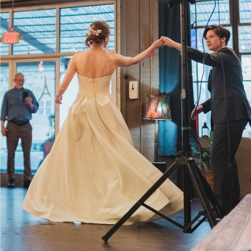 Anne Barge 100% silk wedding dress - Picture 5 of 15